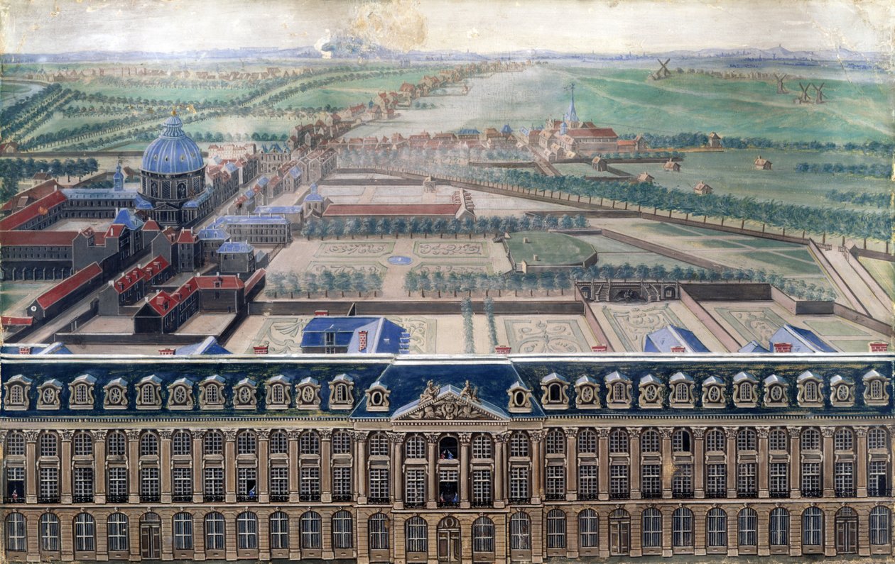 West Facade of the Place Louis-Le-Grand and the Faubourg Saint-Honore by V. Antier