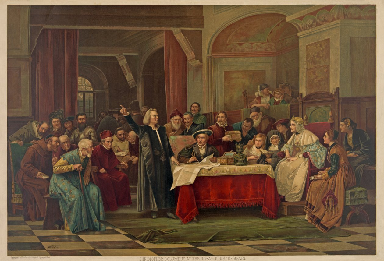 Christopher Columbus at the Royal Court of Spain by Vaclav Brozik