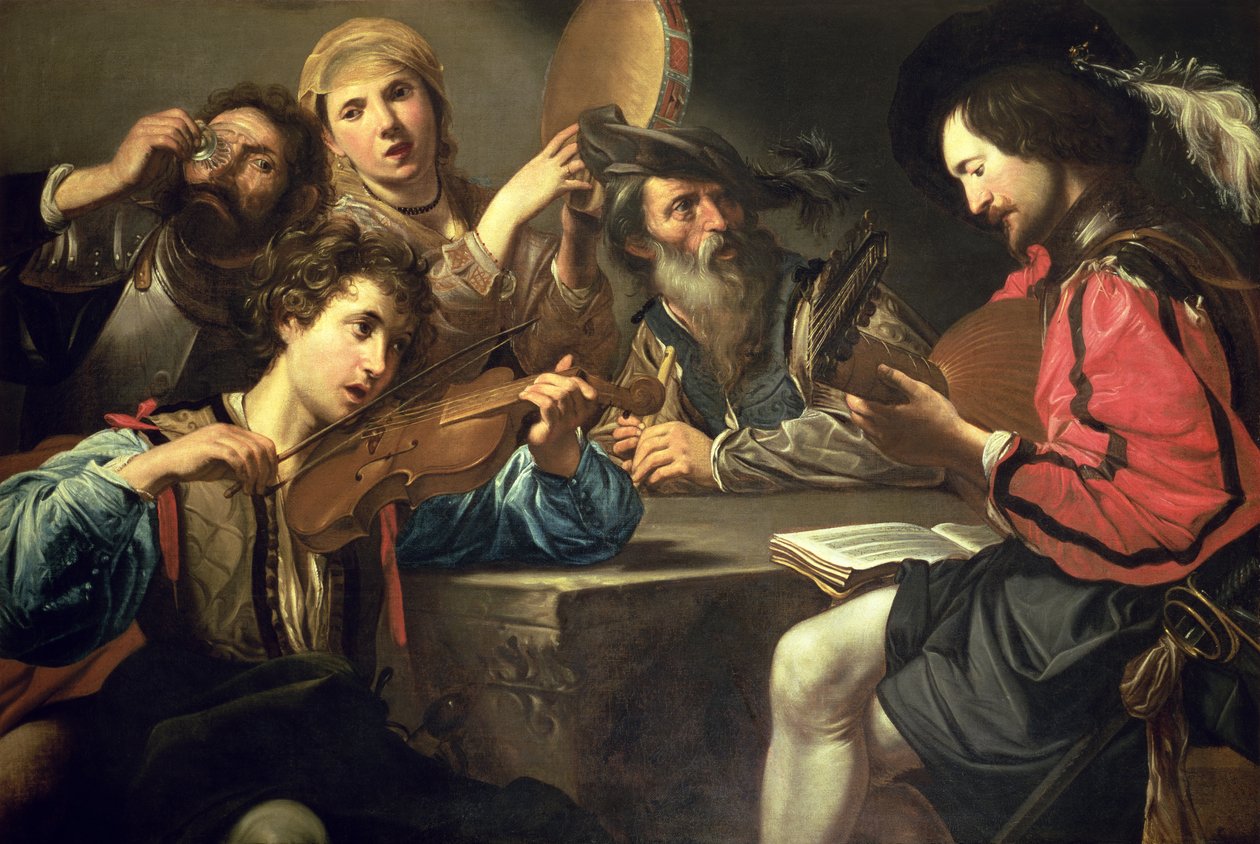 A Musical Gathering by Valentin de Boulogne