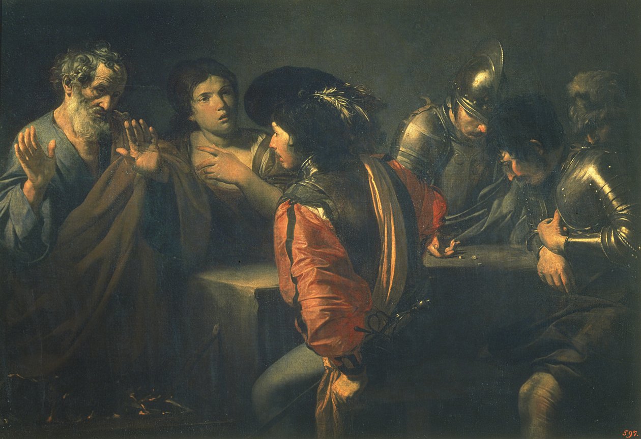The Denial of St. Peter, 1620 by Valentin de Boulogne