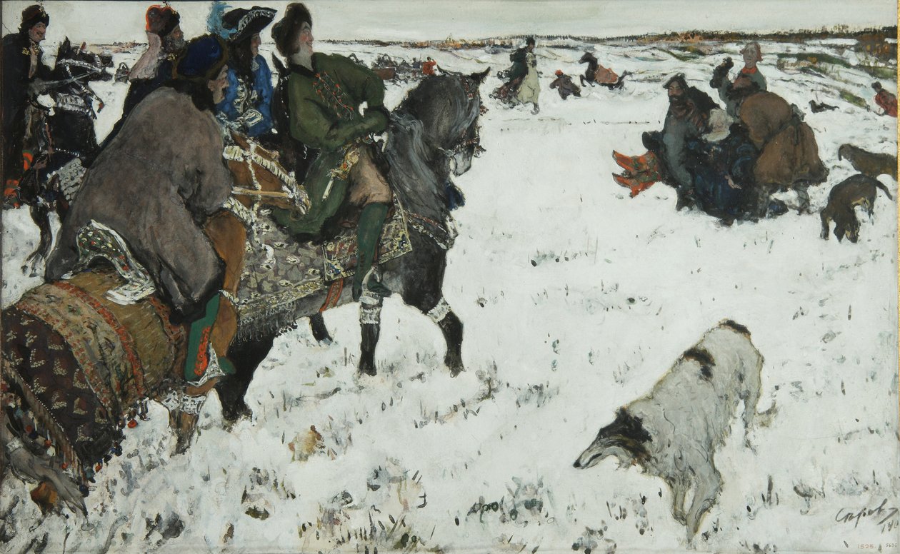 Peter I On The Hunt, 1902 by Valentin Aleksandrovich Serov