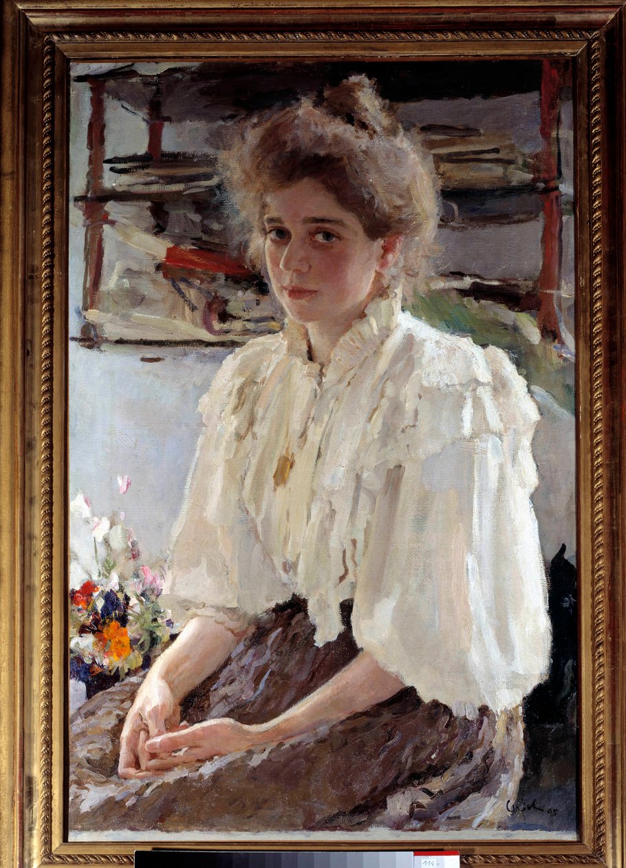 Portrait of Madame Lwoff, Cousin of the Artist by Valentin Aleksandrovich Serov