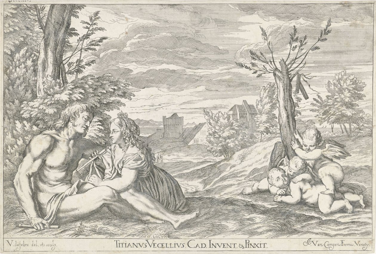 Lovers in a Landscape (series title: Opera Selectiora) by Valentin Lefebvre