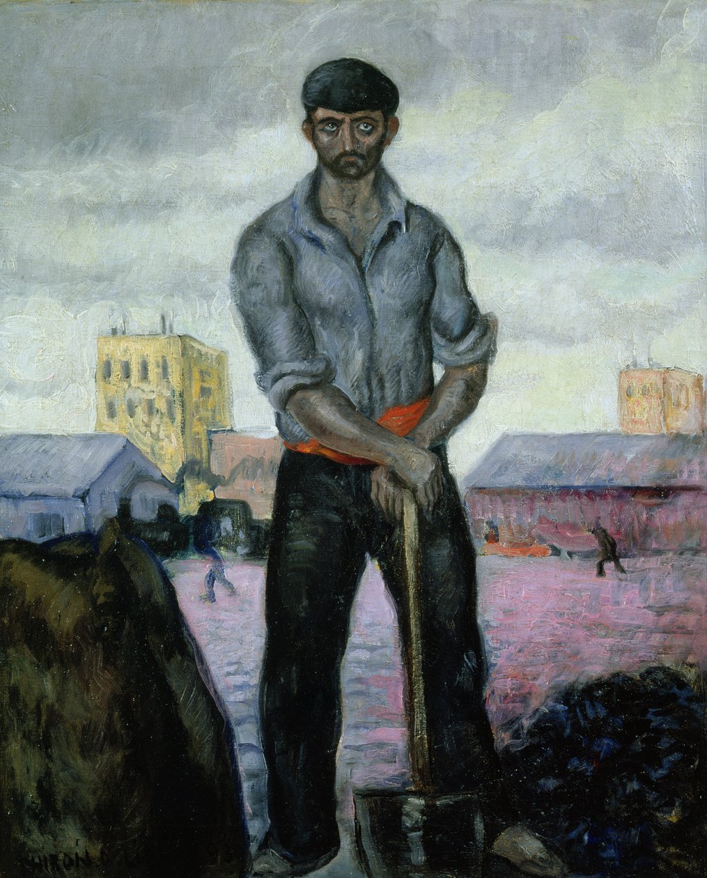 Coal Miner at the Port by Valentín Thibon de Libian
