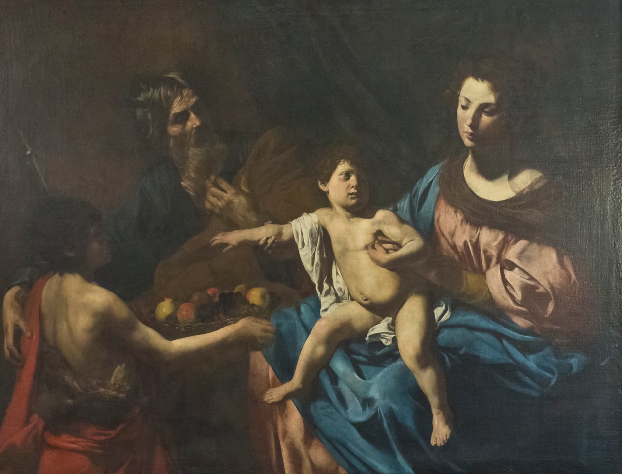 Holy Family with Young St John the Baptist by Valentin de Boulogne