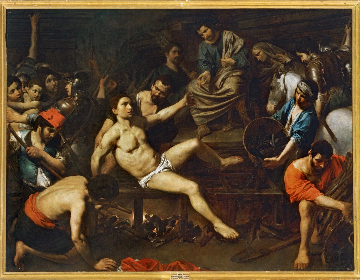Martyrdom of Saint Lawrence by Valentin de Boulogne