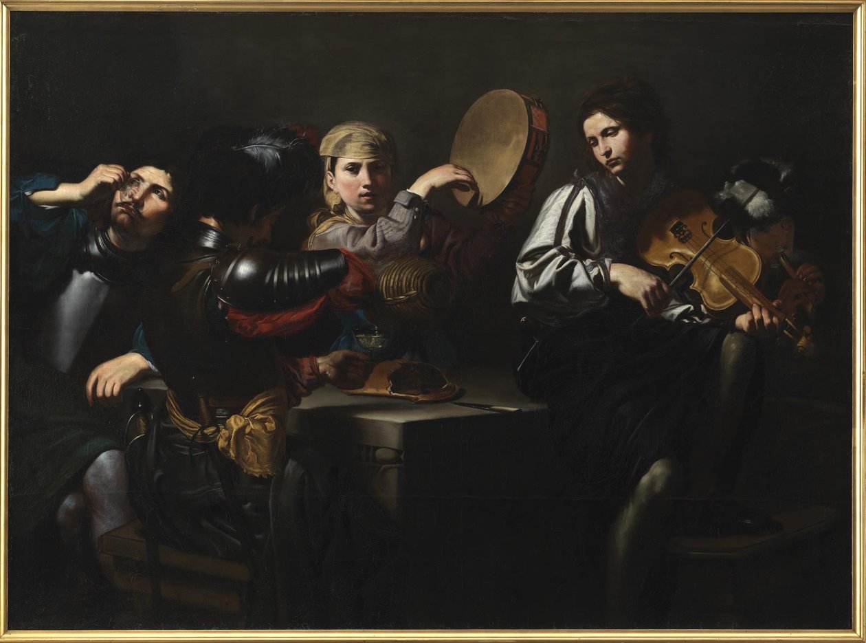 Musicians and Soldiers by Valentin de Boulogne