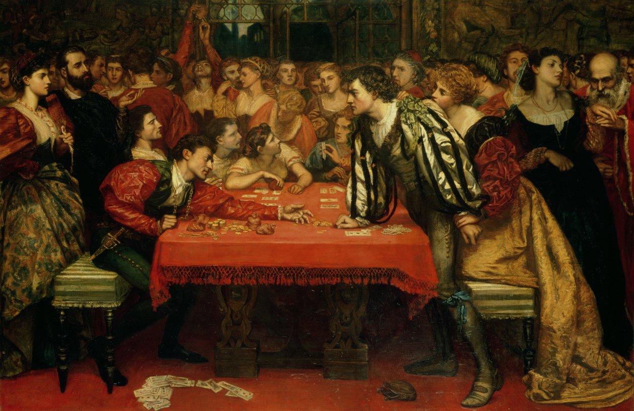 A Venetian Gaming-House in the Sixteenth Century by Valentine Cameron Prinsep