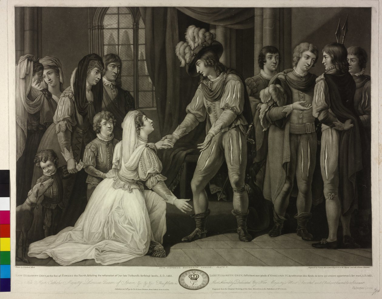 King of England Lady Elizabeth Grey and Edward IV by Valentine Green