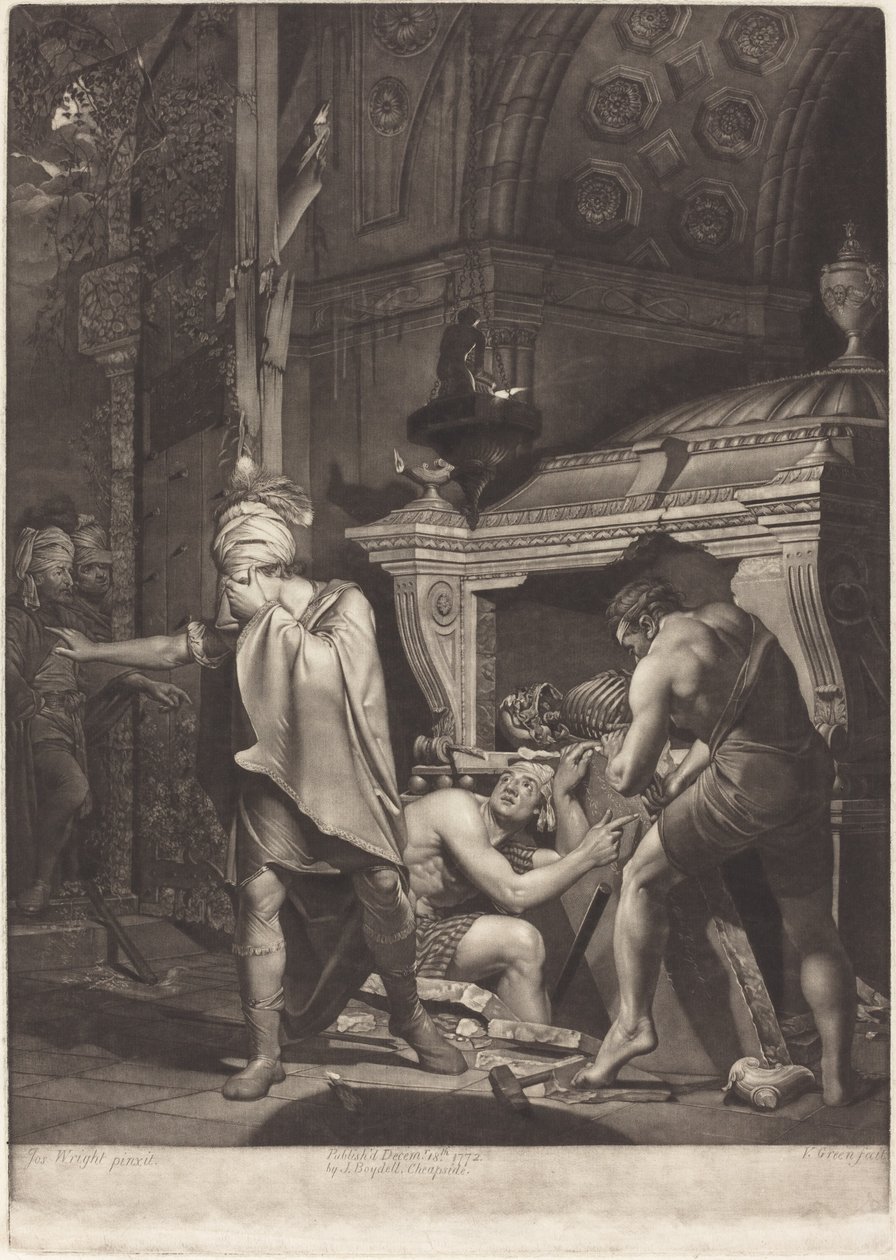 Miravan Opening the Tomb of His Ancestors, 1772 by Valentine Green