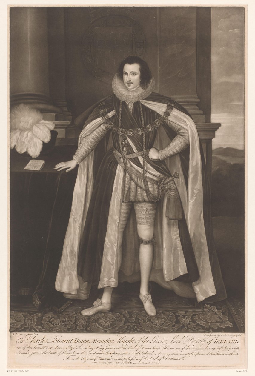 Portrait of Charles Blount by Valentine Green