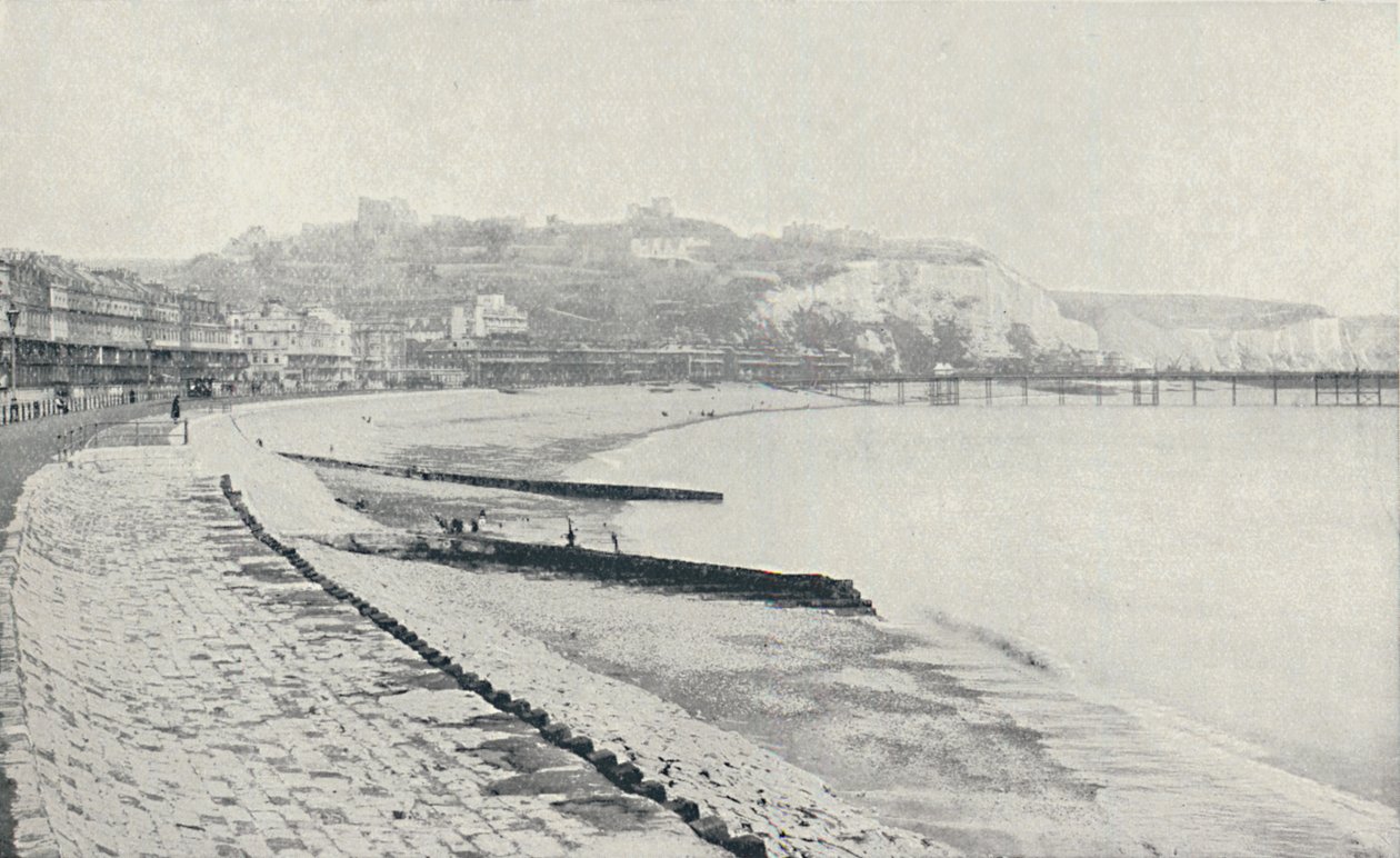 Chalk Cliffs, Near Dover by Valentine and Sons Ltd