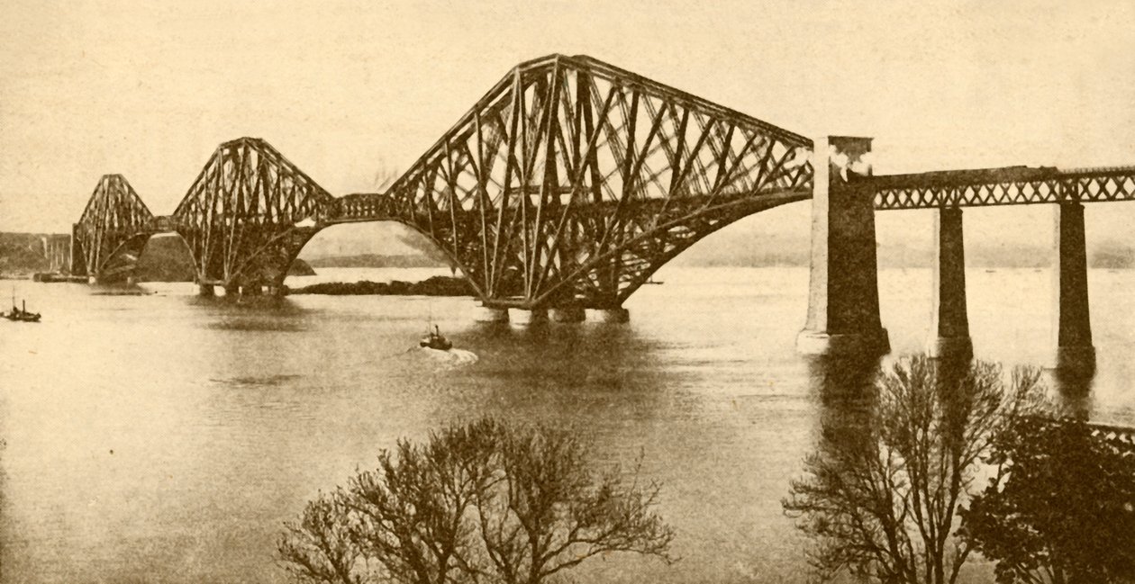 The Forth Bridge by Valentine and Sons Ltd