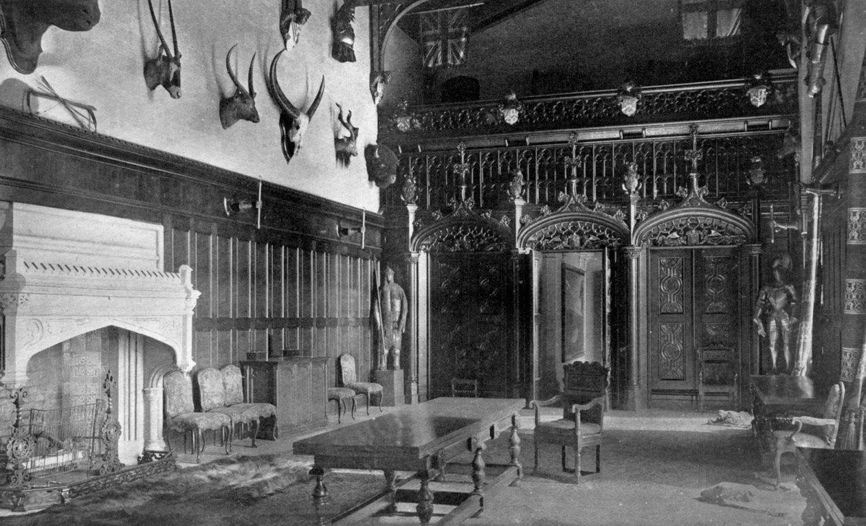 Dining Hall, Newstead Abbey, Nottinghamshire by Valentine and Sons Ltd