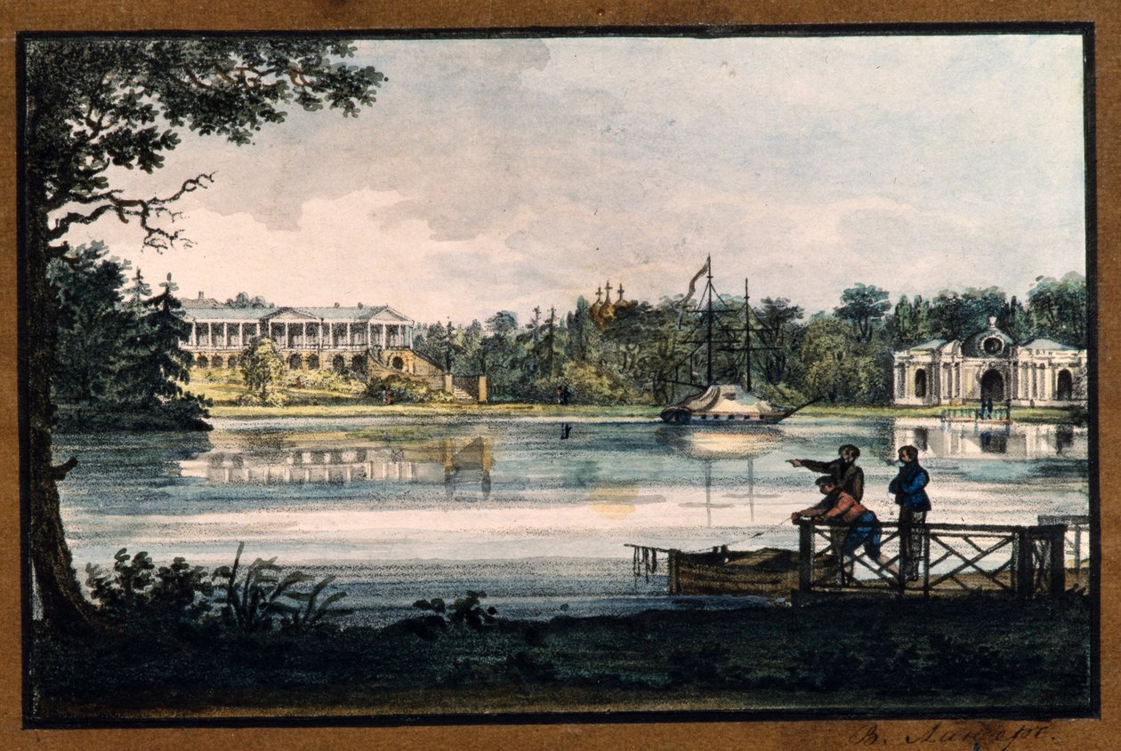 Cameron Gallery at the Catherine Palace in Tsarskoye Selo by Valerian Platonovich Langer