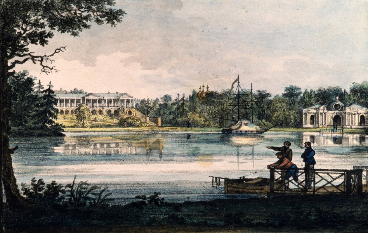 Cameron Gallery at the Catherine Palace in Tsarskoye Selo by Valerian Platonovich Langer