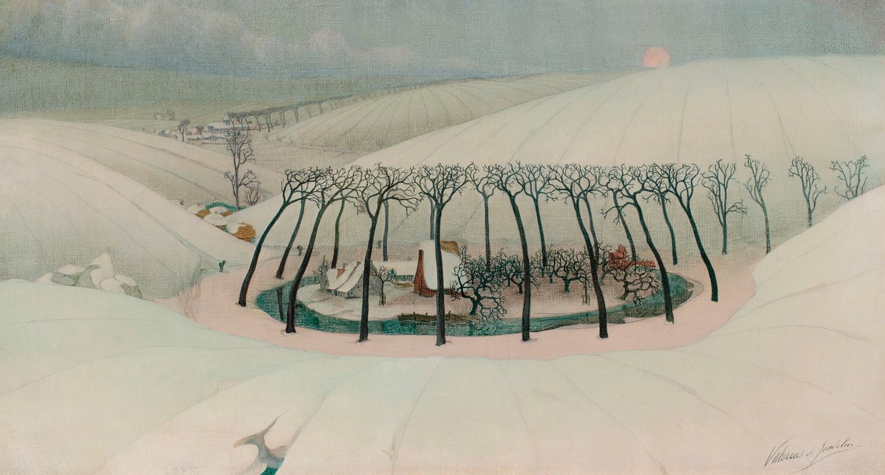 A Farm in a Valley, c.1916 by Valerius de Saedeleer