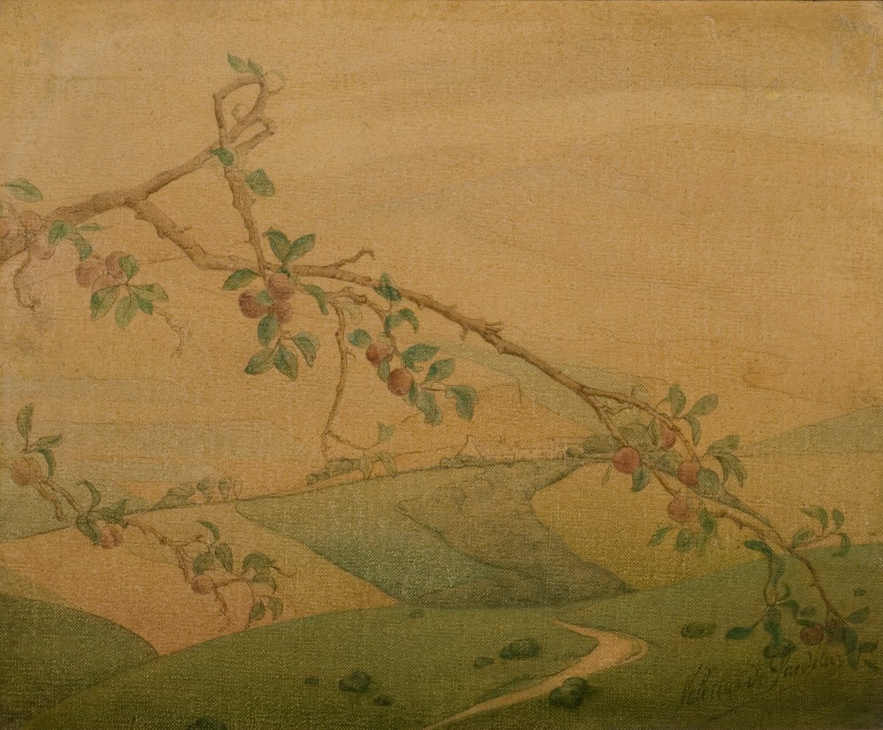 Landscape with Apple Tree by Valerius de Saedeleer