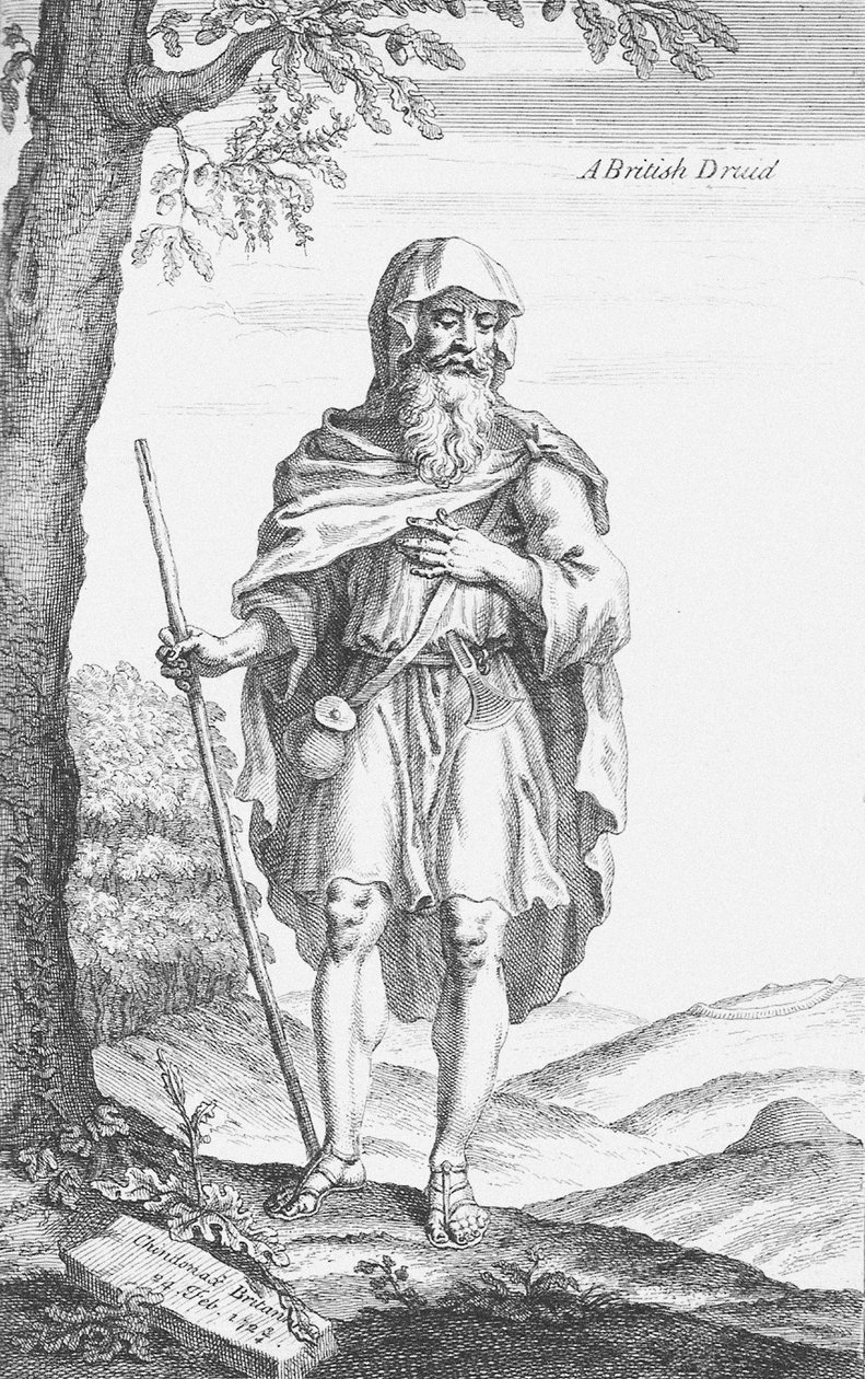 A British Druid from Stonehenge by Van Der Gucht