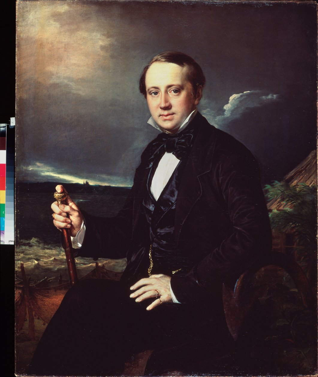 Portrait of Alexander Sapozhnikov by Vasili Andreevich Tropinin
