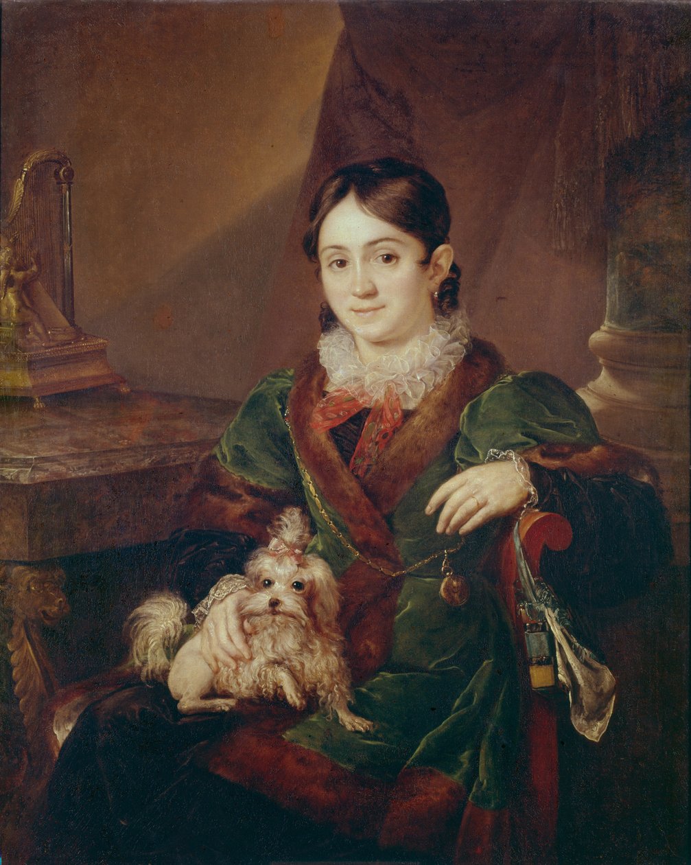 Portrait of Countess Natalia Andreevna Obolenskaya, 1833 by Vasili Andreevich Tropinin