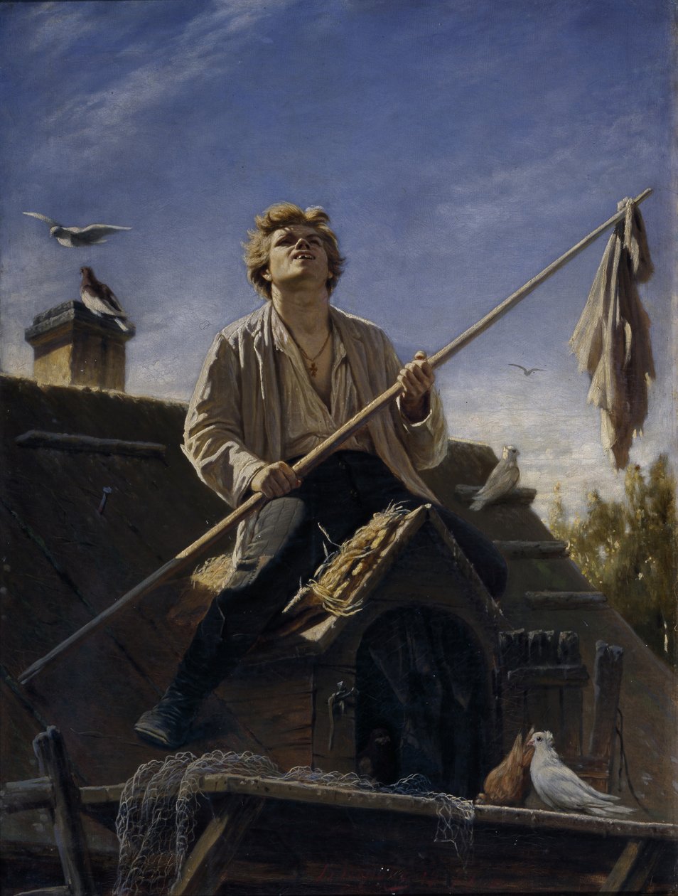 A Pigeon Fancier, 1874 by Vasili Grigorevich Perov