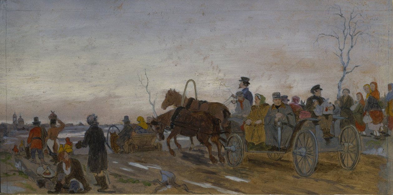 Holy Saturday Evening by Vasili Grigorevich Perov