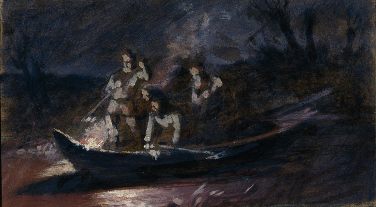 Night Spear Fishing by Vasili Grigorevich Perov