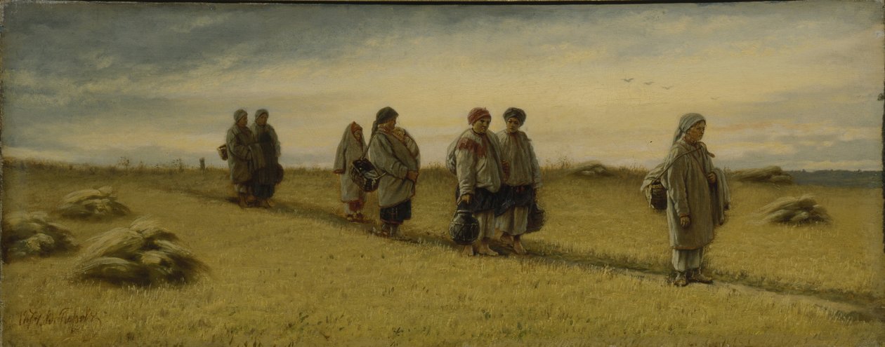 The Return of the Reapers from the Field in the Ryazan province, 1874 by Vasili Grigorevich Perov