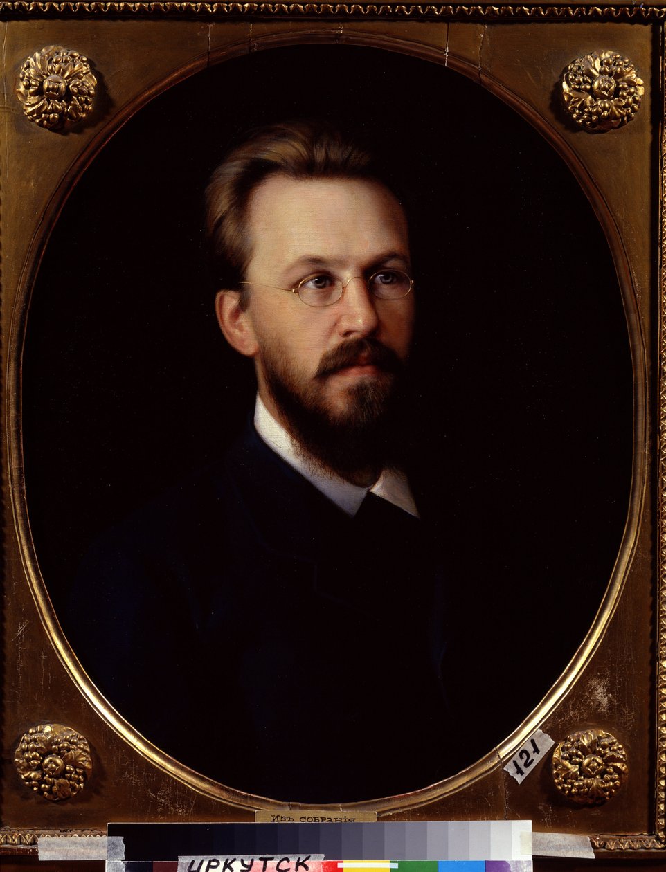 Portrait of V. Sukachev, Founder of the Irkutsk Art Museum by Vasili Petrovich Khudoyarov