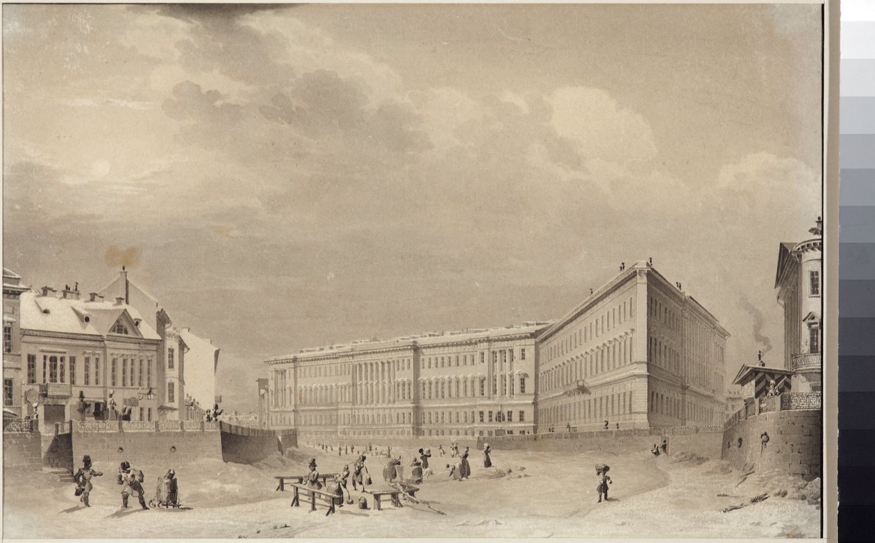 The General Staff building on the Moika River embankment by Vasili Semenovich Sadovnikov