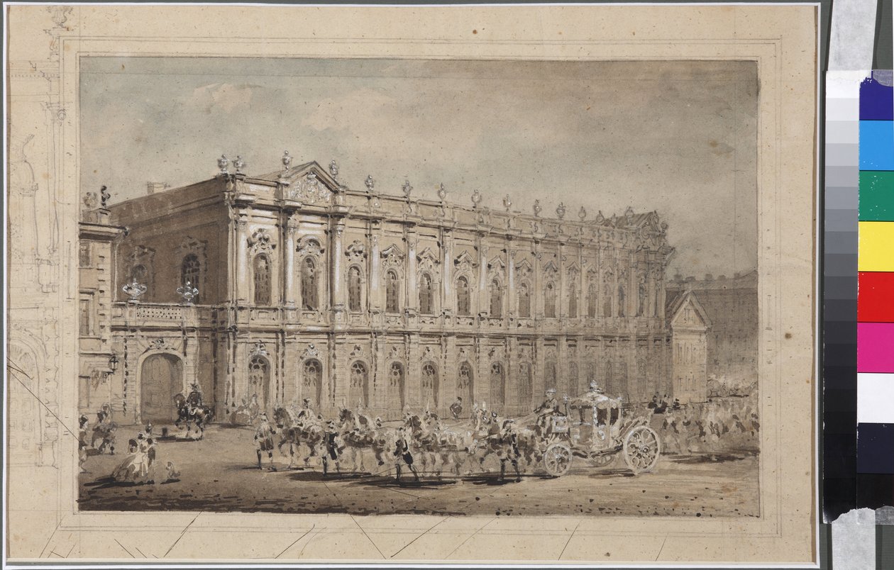 The Museum of Court Carriages (The Stables Museum) in St. Petersburg by Vasili Semenovich Sadovnikov
