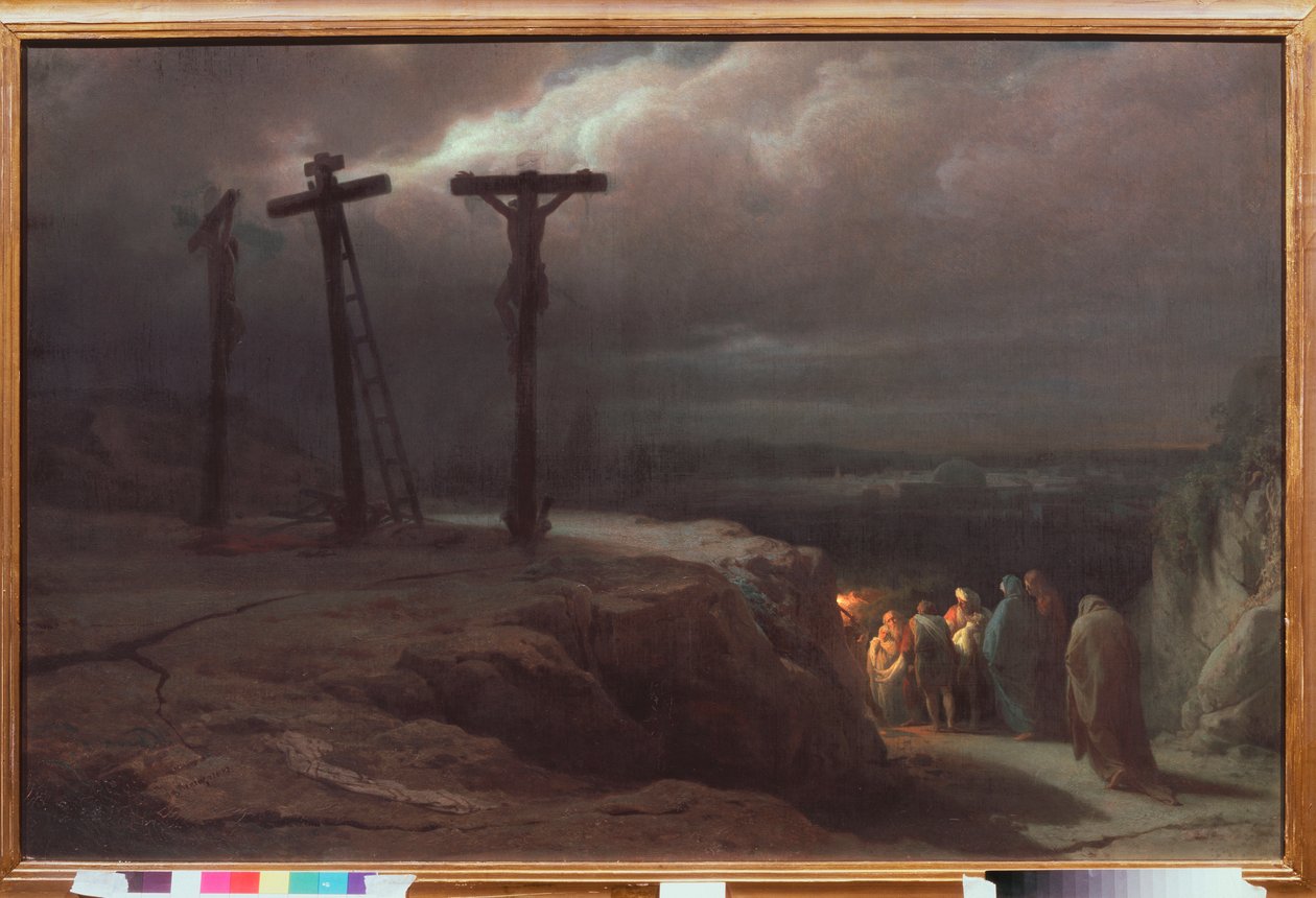 Night at Calvary by Vasili Vasilievich Vereshchagin