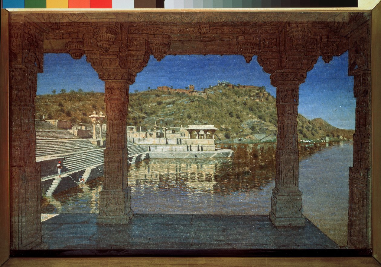 Rajasthan, at the Lake in Udaipur by Vasili Vasilievich Vereshchagin