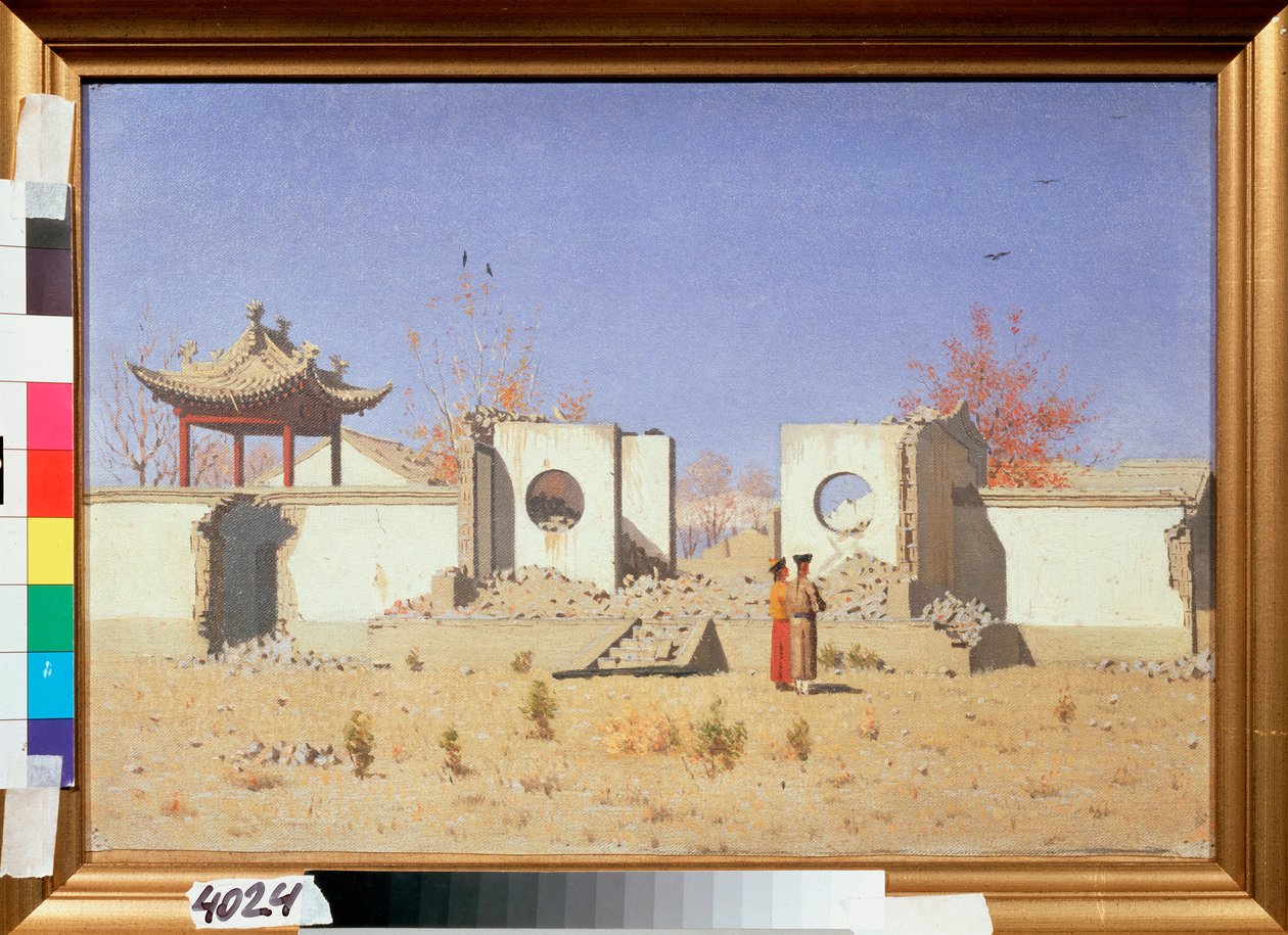 A Chinese Temple Ruin in Akkent (Turkey) by Vasili Vasilievich Vereshchagin