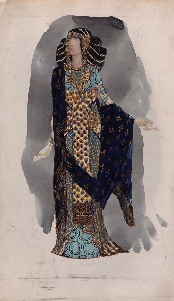 Costume design from the Series Oriental dancers, 1900s by Vasili Vasilyevich Vladimirov