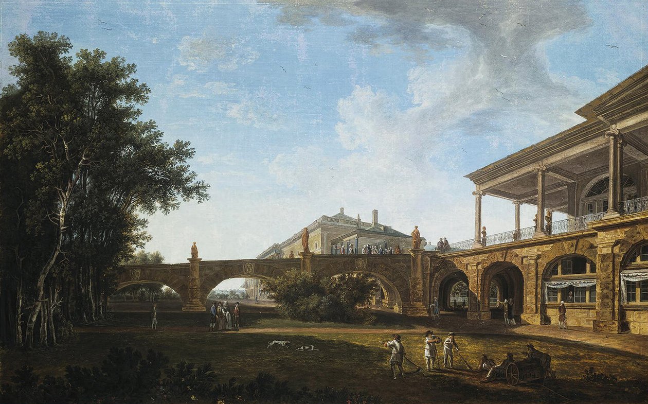Ramp of the Cameron Gallery in the Park in Tsarskoye Selo, 1794 by Vasily Petrovich Petrov