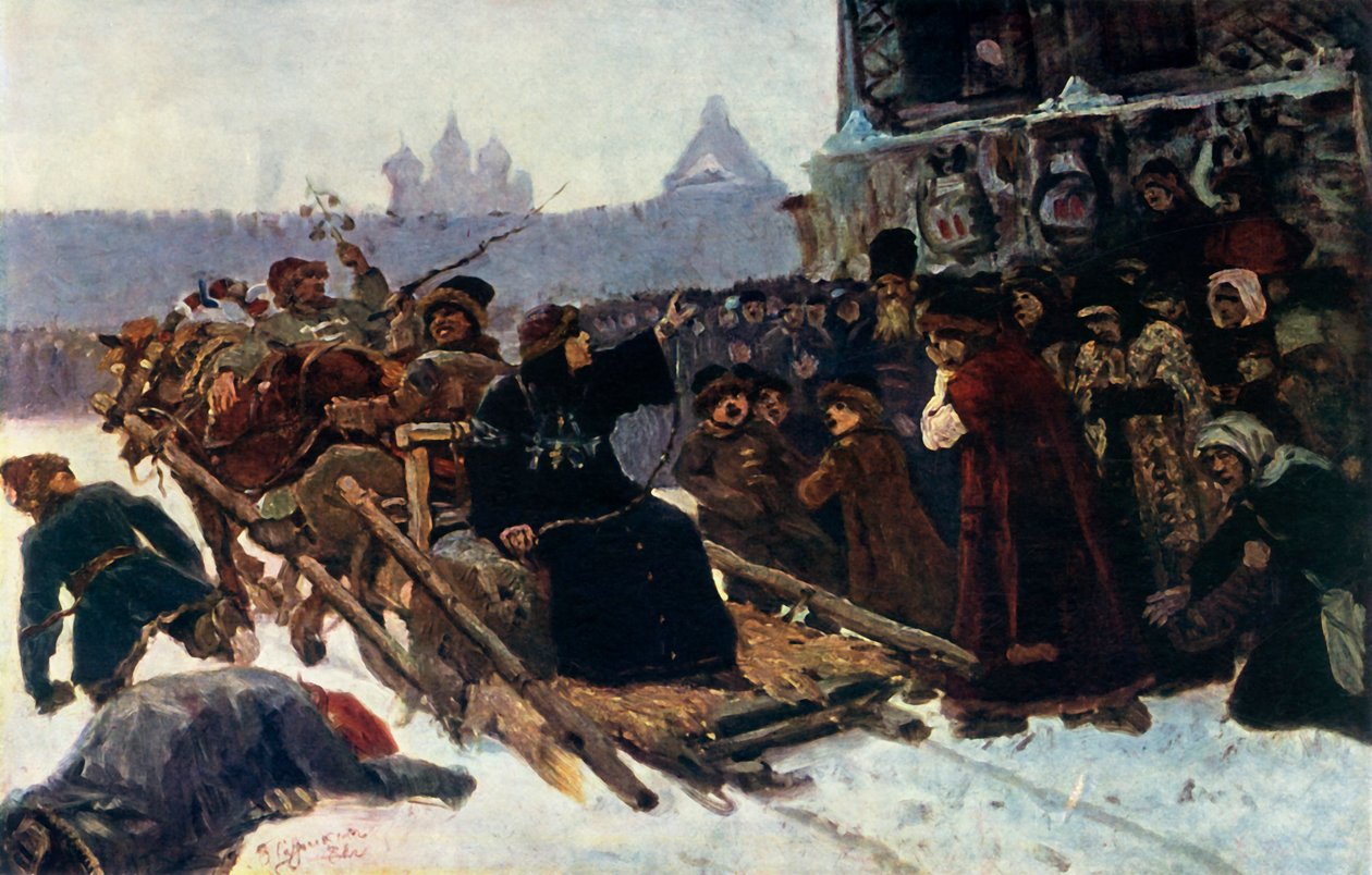 The Boyar Morozova (study) by Vasily Surikov