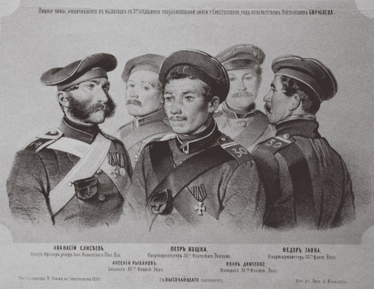 The Soldiers who Distinguished Themselves in the Defense of Sevastopol, 1855 by Georg Wilhelm Timm