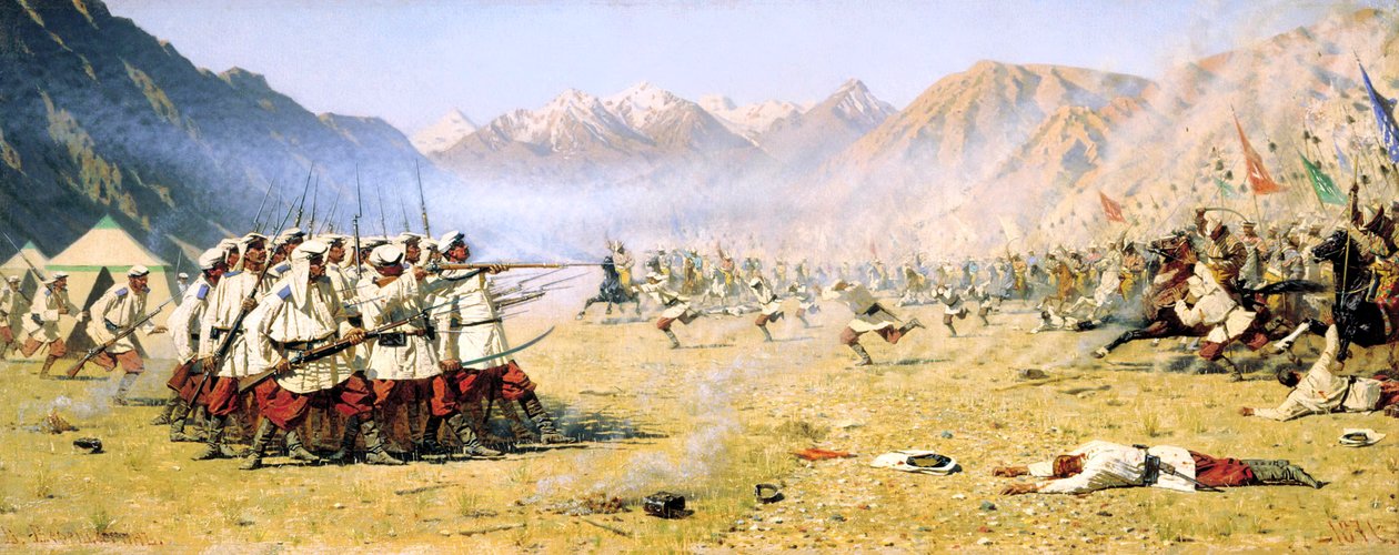 A Sudden Attack, 1871 by Vasily Vereshchagin