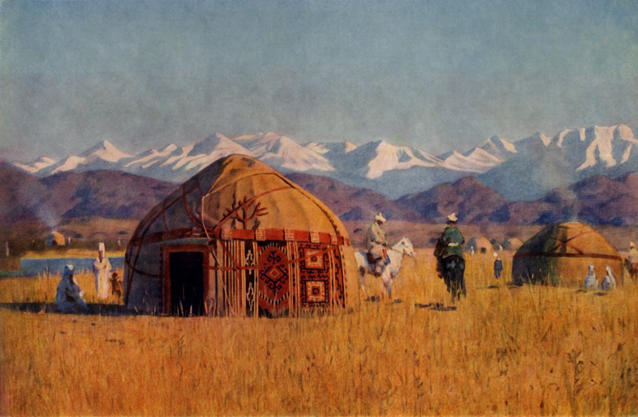 Kirghiz Yourta by the River Chu, 1869-1870 by Vasily Vereshchagin