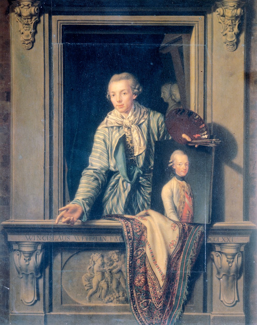 Self-portrait of Venceslao Wehrlin by Venceslao Verlin