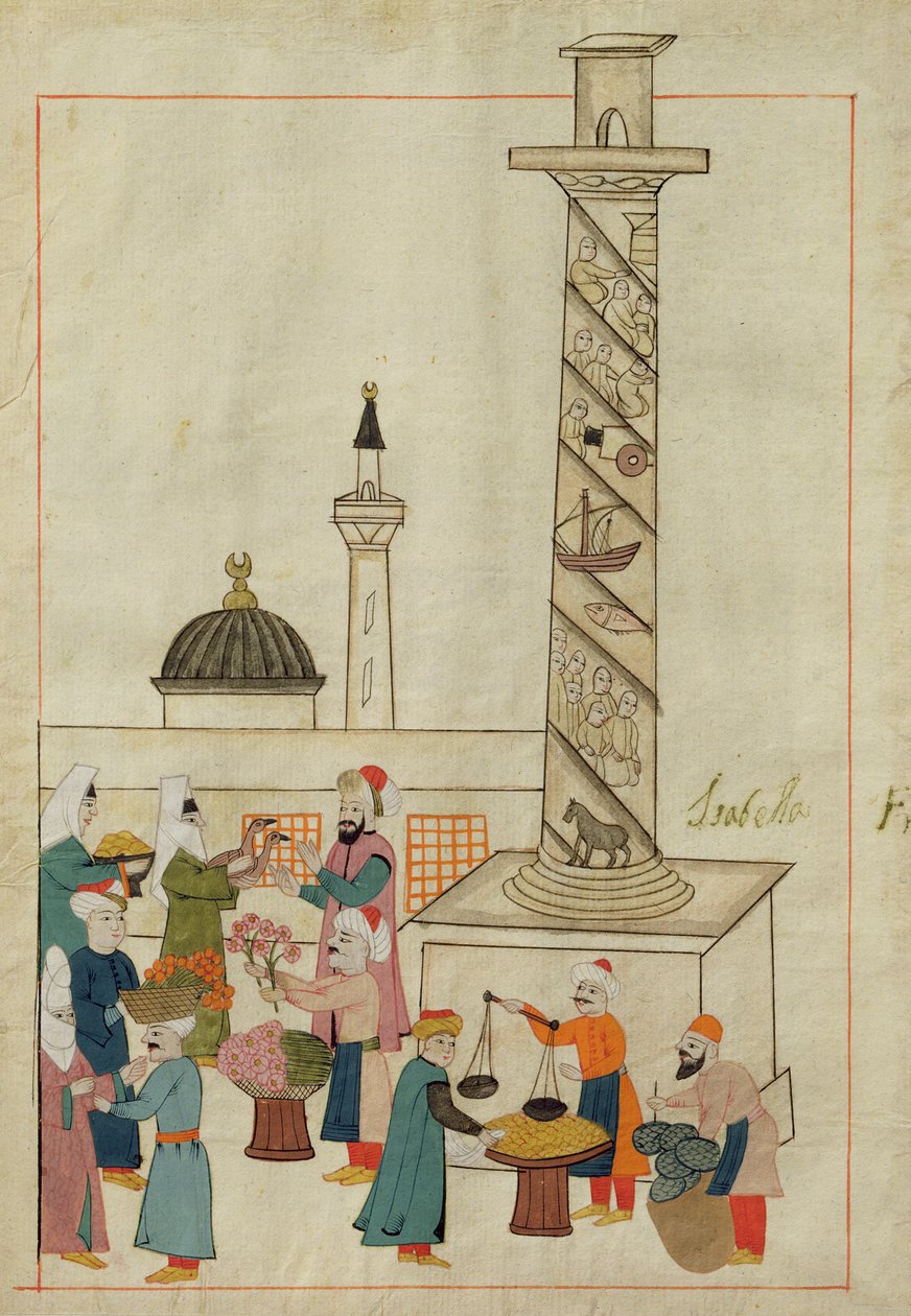 Open-Air Market in a Piazza in Constantinople by Venetian School