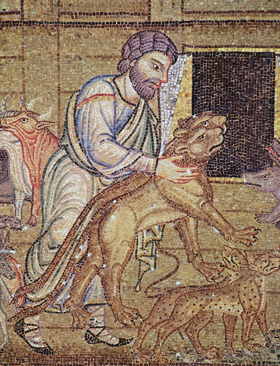 The Flood, from the Atrium (detail) by Byzantine School