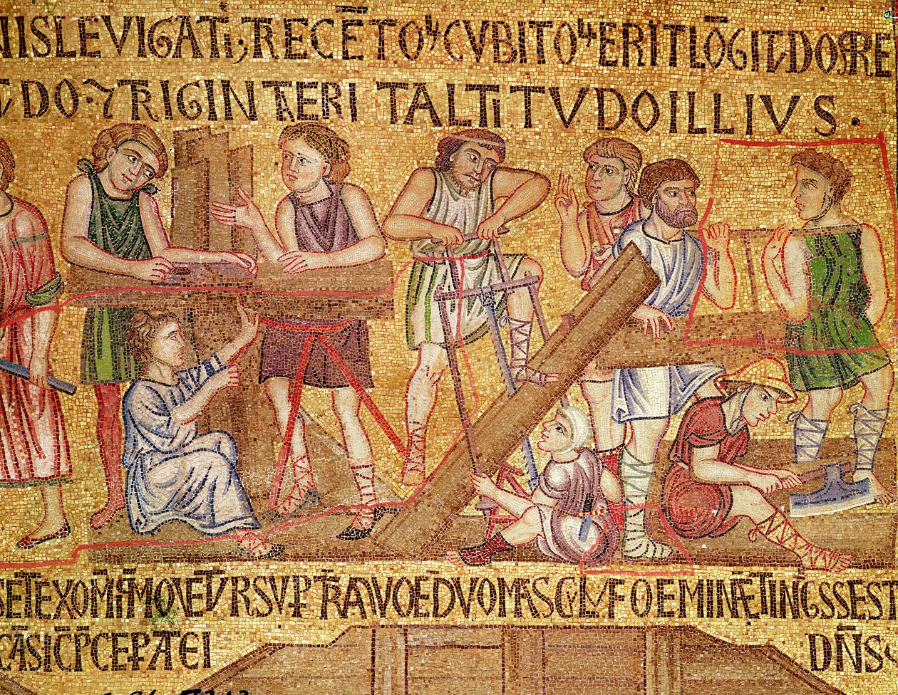 The Flood, from the Atrium, (detail) by Byzantine School