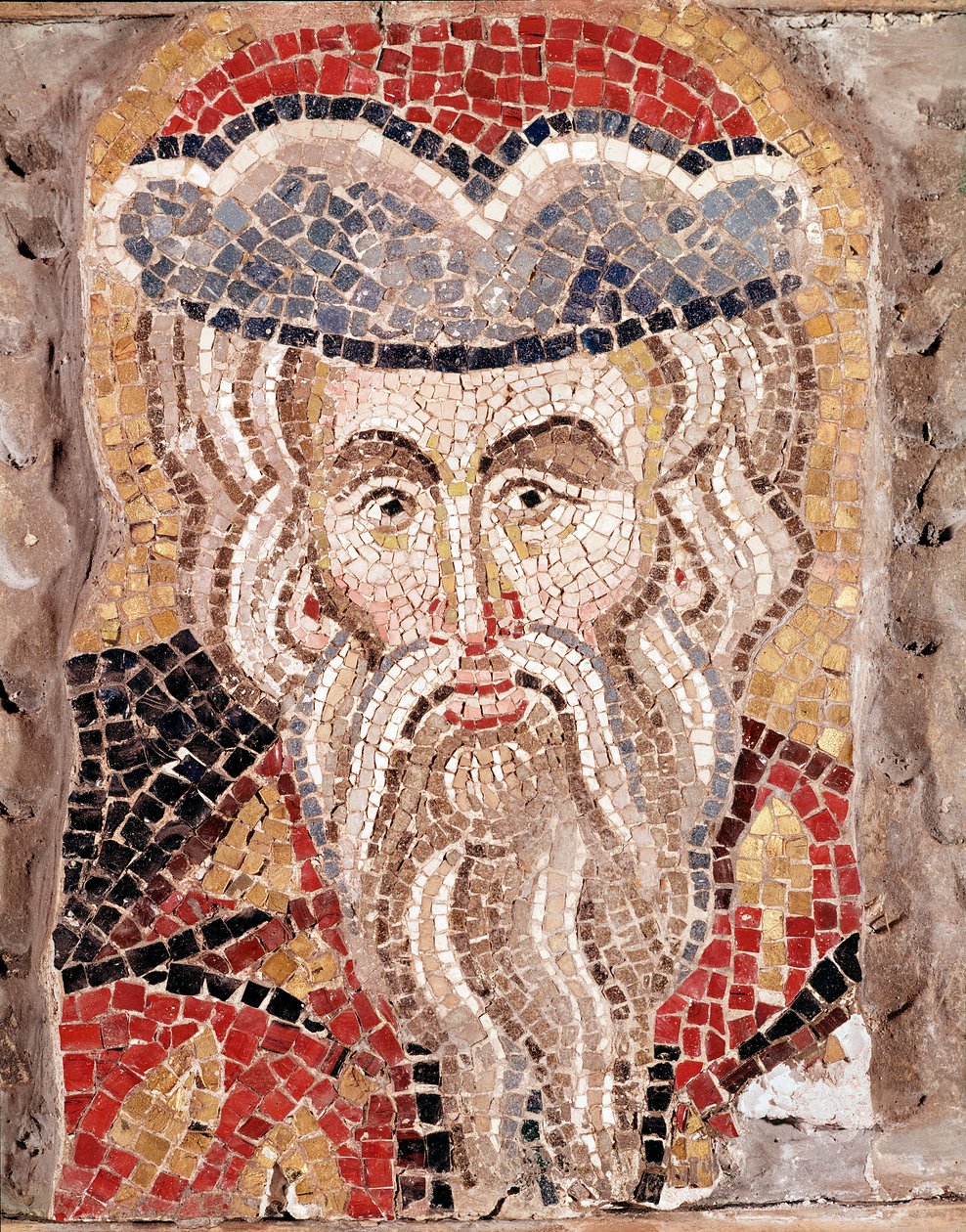 Head of a prophet (mosaic) by Veneto Byzantine School