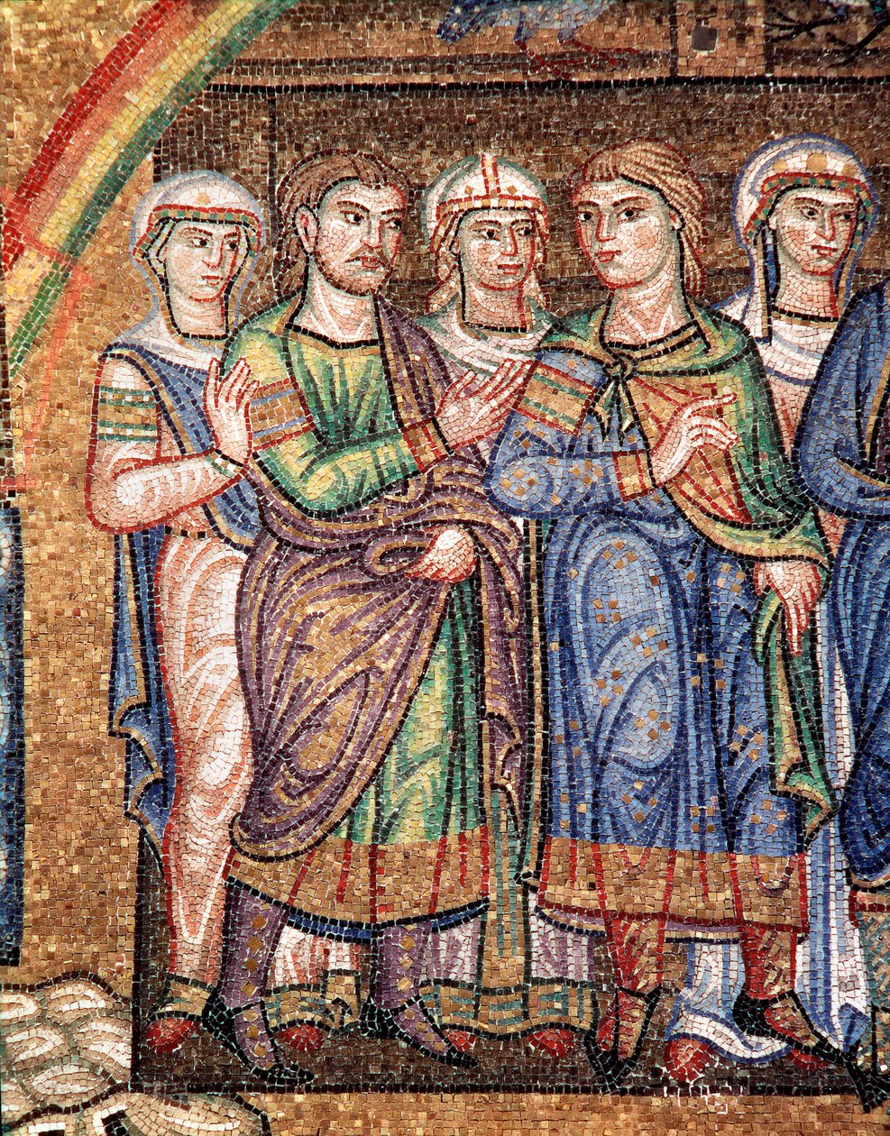 Life of Noah, the sons of Noah (detail) by Veneto Byzantine School
