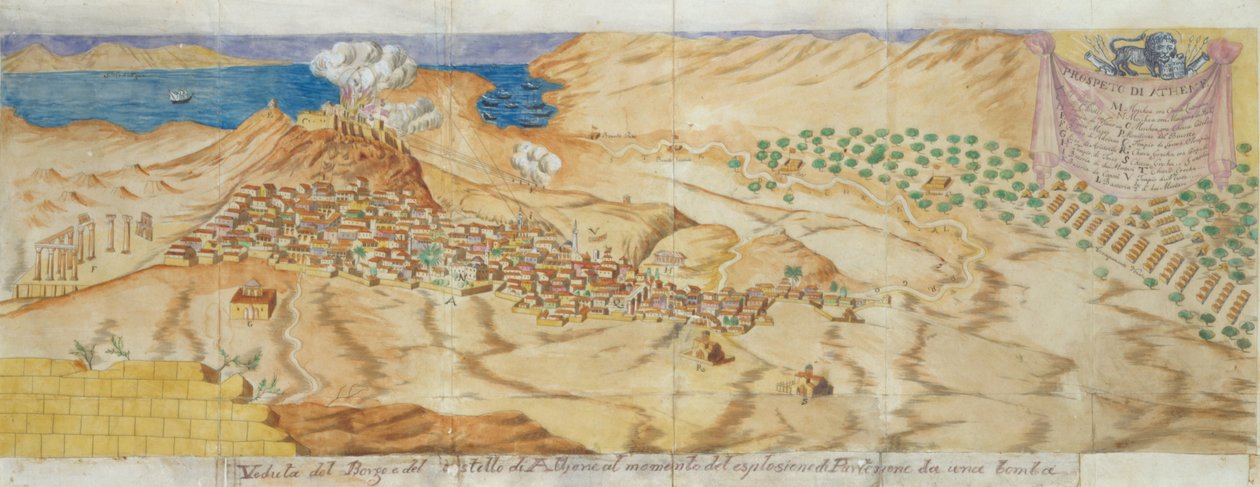 The Bombardment of the Parthenon on 26 September 1687 by Verneda Giacomo Milheau