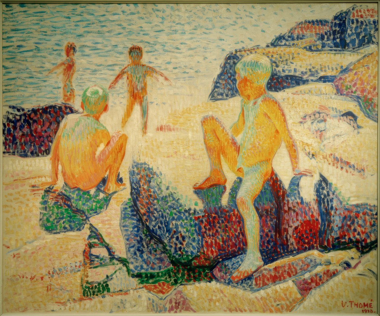 Boys Bathing by Verner Thome