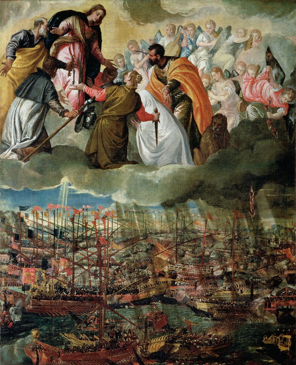 Allegory of the Battle of Lepanto, 7th October 1571 by Paolo Veronese
